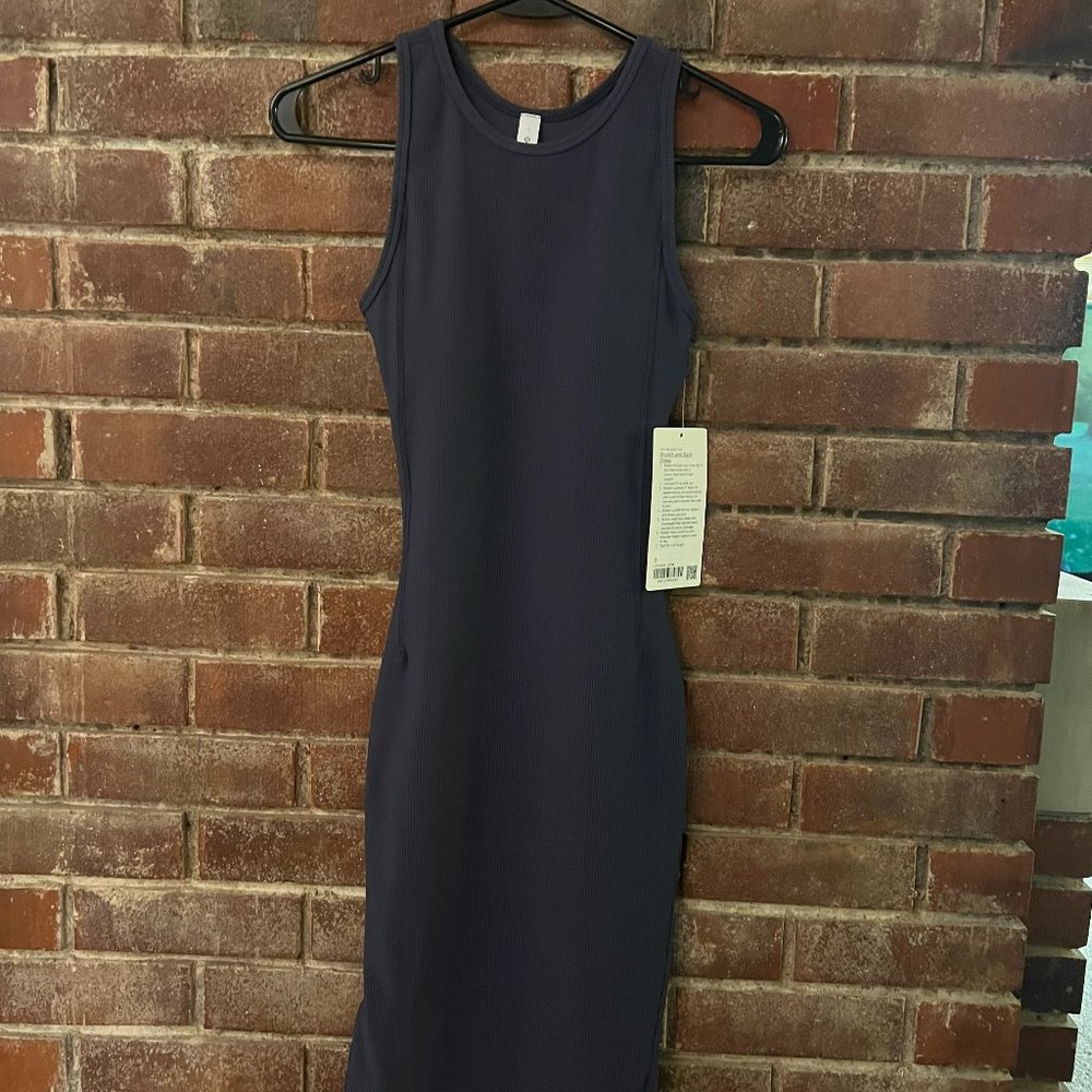 NWT Lululemon Brunch and Back Dress Blk Size 0